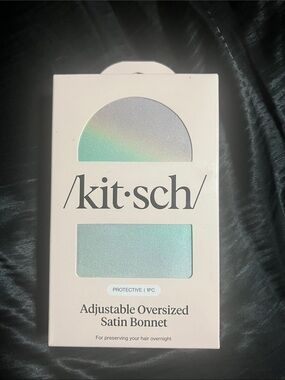 Kitsch Adjustable Oversized Satin Bonnet - Aura